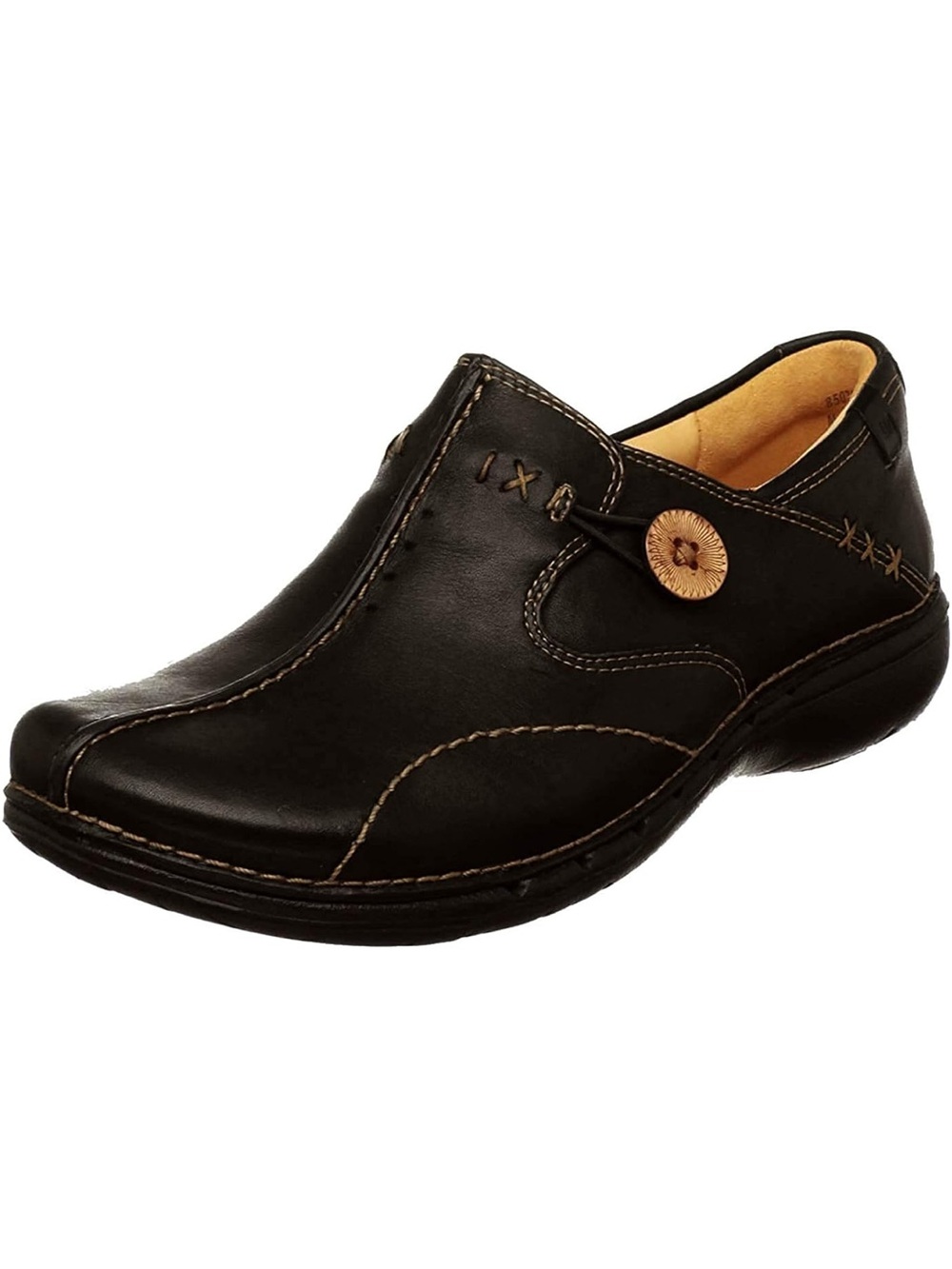 Clarks Structured Women’s Un Loop Slip On Shoes Size 9